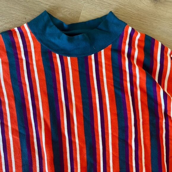 Victor Glemaud for Target Striped Mock Turtleneck Pullover Sweater 2X - Picture 6 of 9